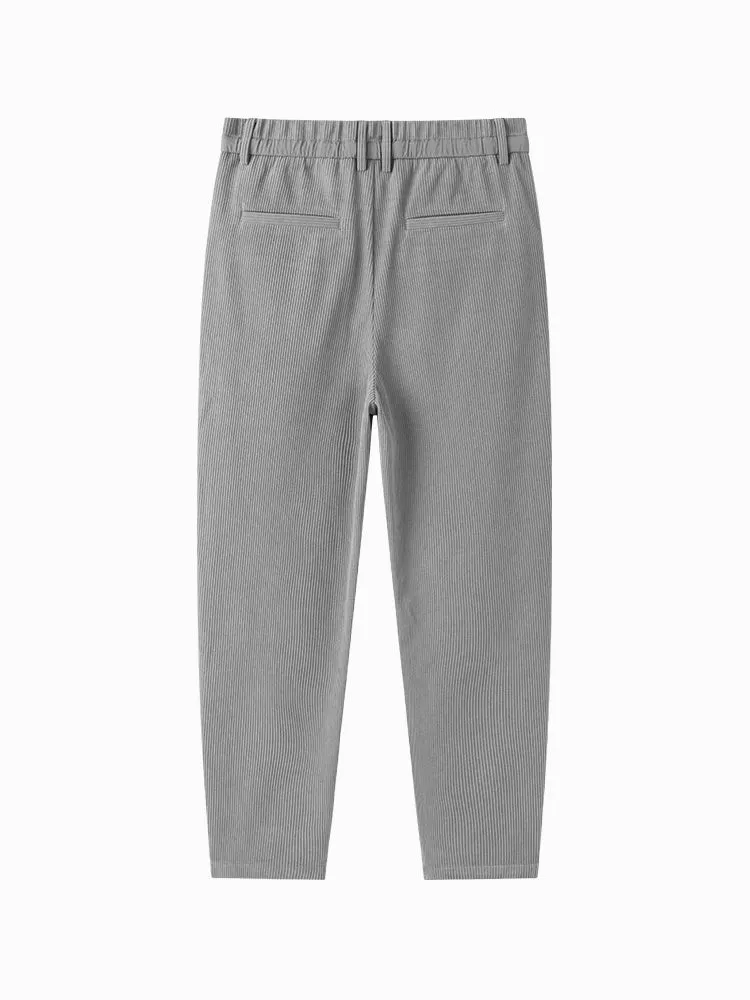 Men's gray tapered pants