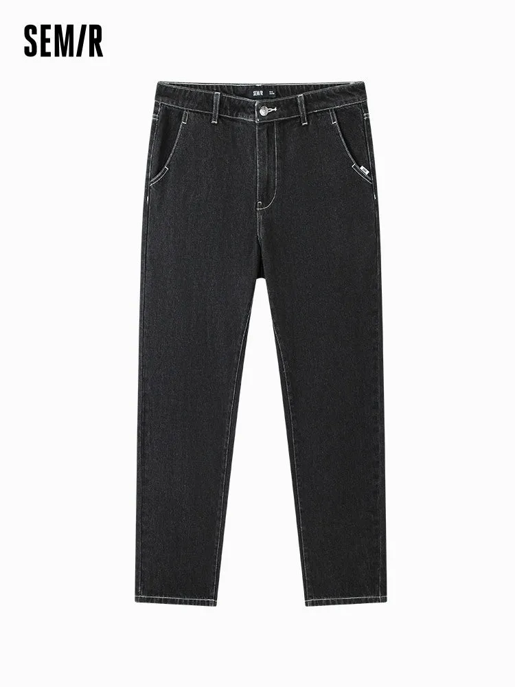 Men's gray tapered pants