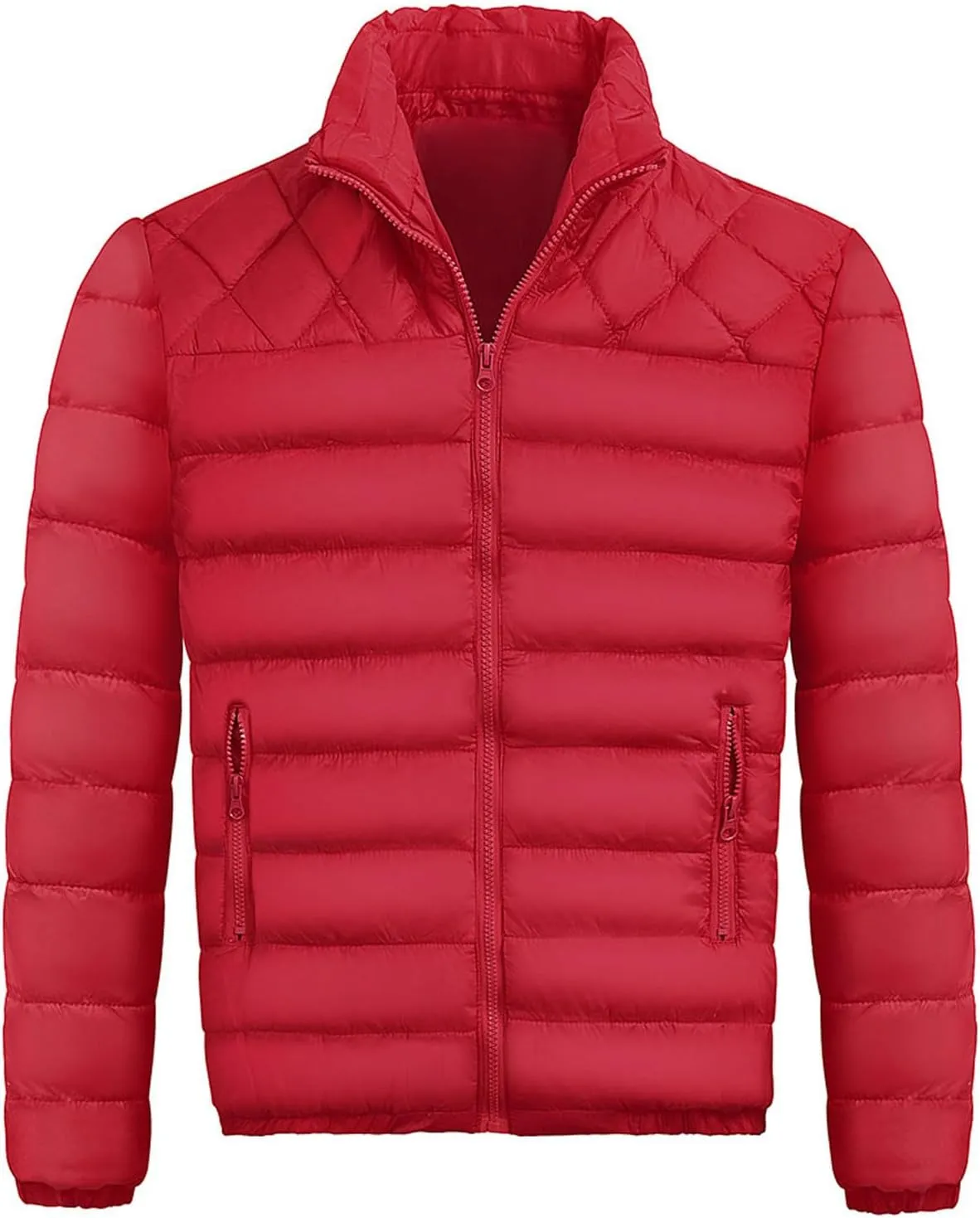 Men's Jacket Winter Puffer Jacket Fleece Warm Lightweight Coat Outerwear Cold Weather Jackets, M-3XL