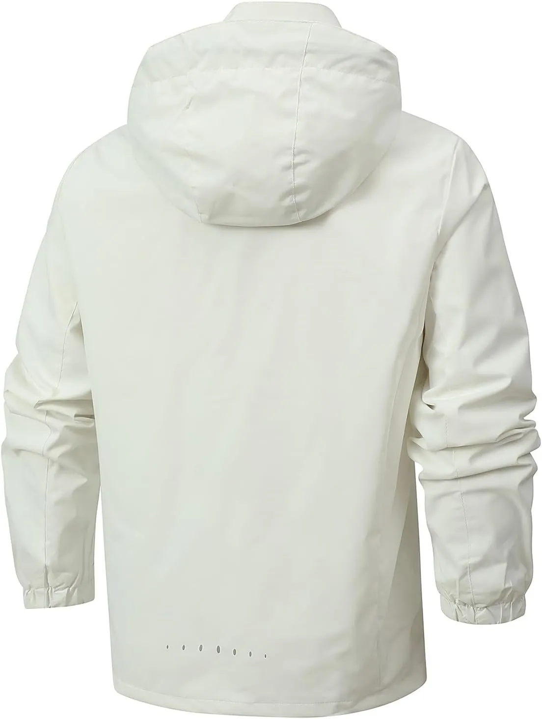 Mens Lightweight Hooded Rain Jacket Waterproof Windbreaker Pockets Breathable Raincoat For Outdoor Mountain Hiking