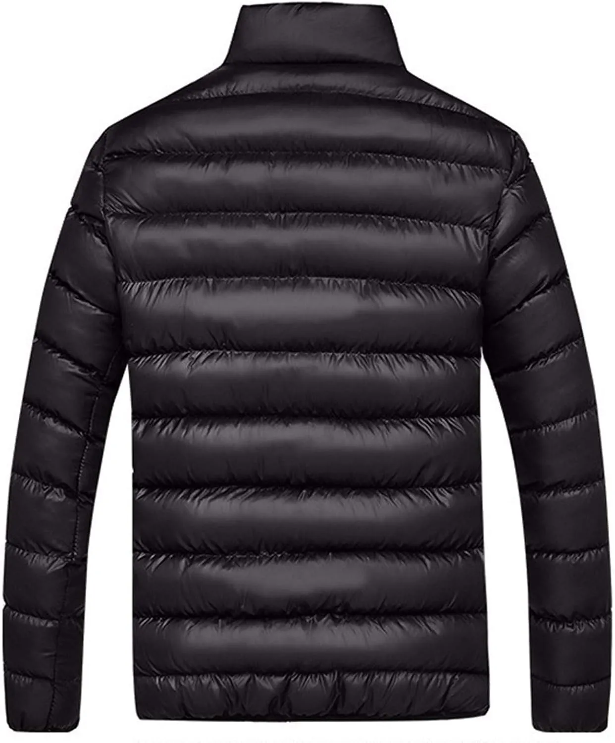 Mens Lightweight Puffer Jacket Packable Winter Warm Down Coat Quilted Insulated Puffy Jackets Outerwear with Pockets