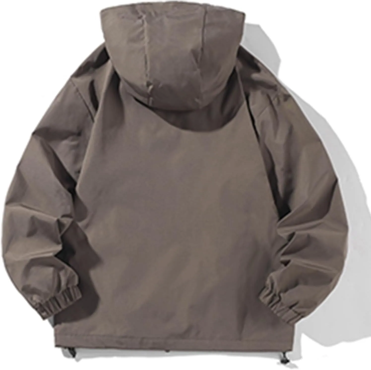 Men's Lightweight Softshell Jacket Outdoor Loose Windproof Hooded Jackets Outerwear for Men Hiking Cycling Travel