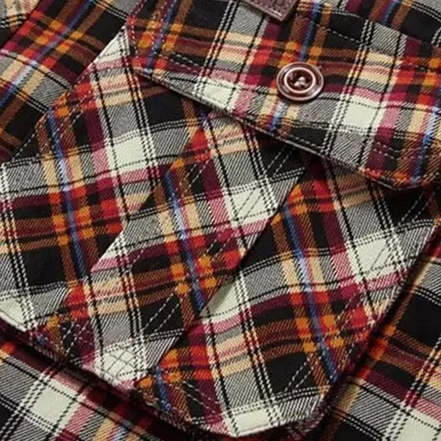 Mens Long Sleeve Berber Fleece Lined Button Down Camp Flannel Shirts Brushed Cotton Thermal Sherpa Plaid Jackets
