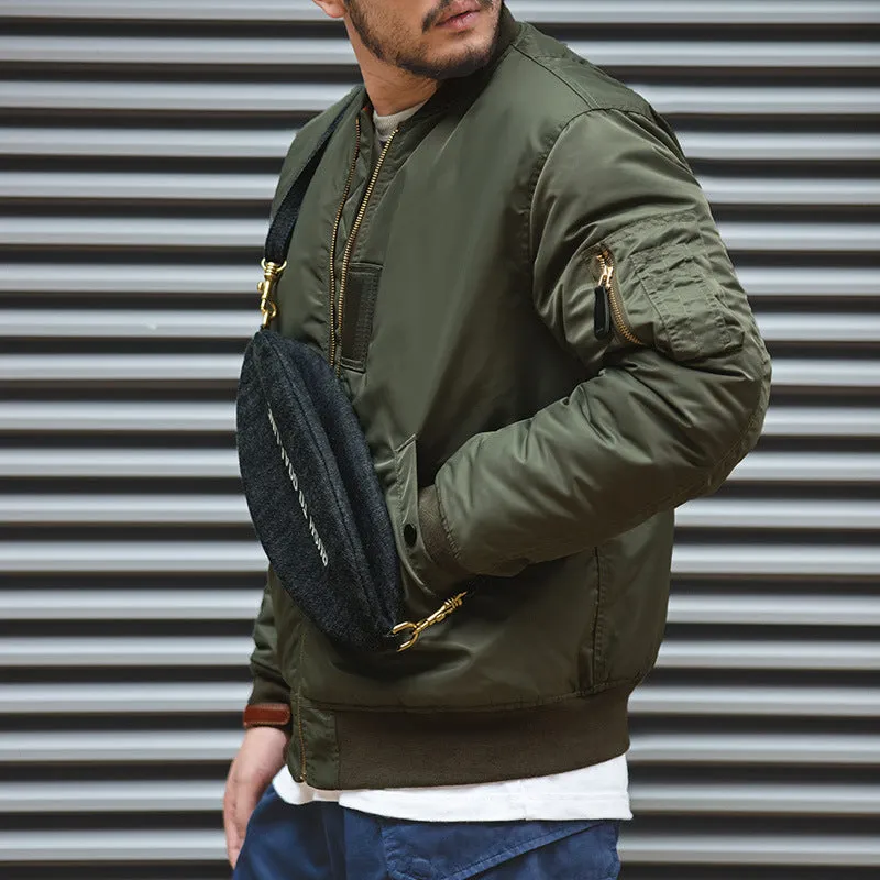 Men's MA-1 Flight Warm Tanker Bomber Jacket