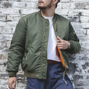 Men's MA-1 Flight Warm Tanker Bomber Jacket