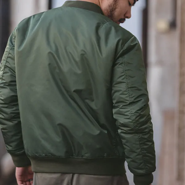 Men's MA-1 Flight Warm Tanker Bomber Jacket