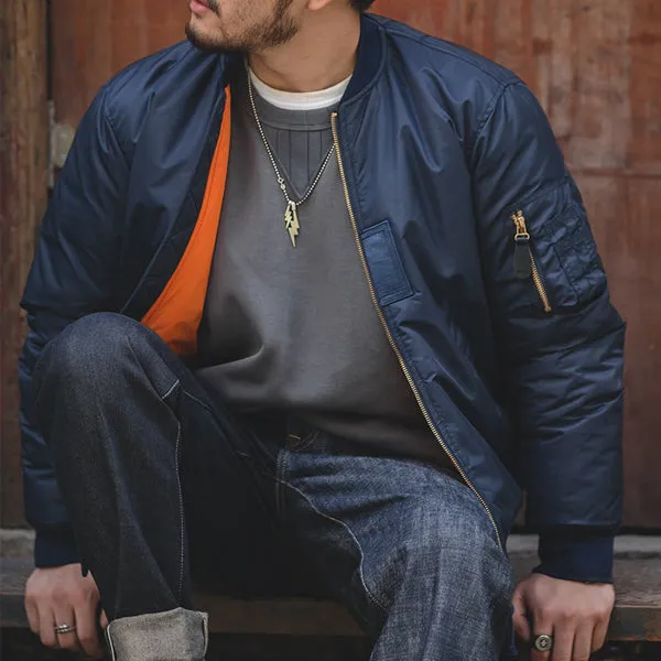Men's MA-1 Flight Warm Tanker Bomber Jacket