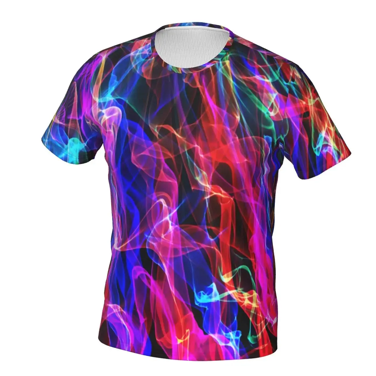 Men's Rainbow Pride Bling/Star/Geometric/Floral/Lighting Print Striped Pop Art Glitter Hip-Hop Short-Sleeved T-Shirt