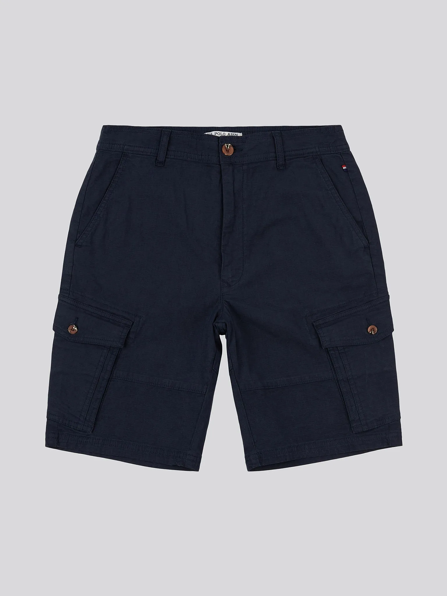 Mens Ripstop Cargo Shorts in Navy Blue