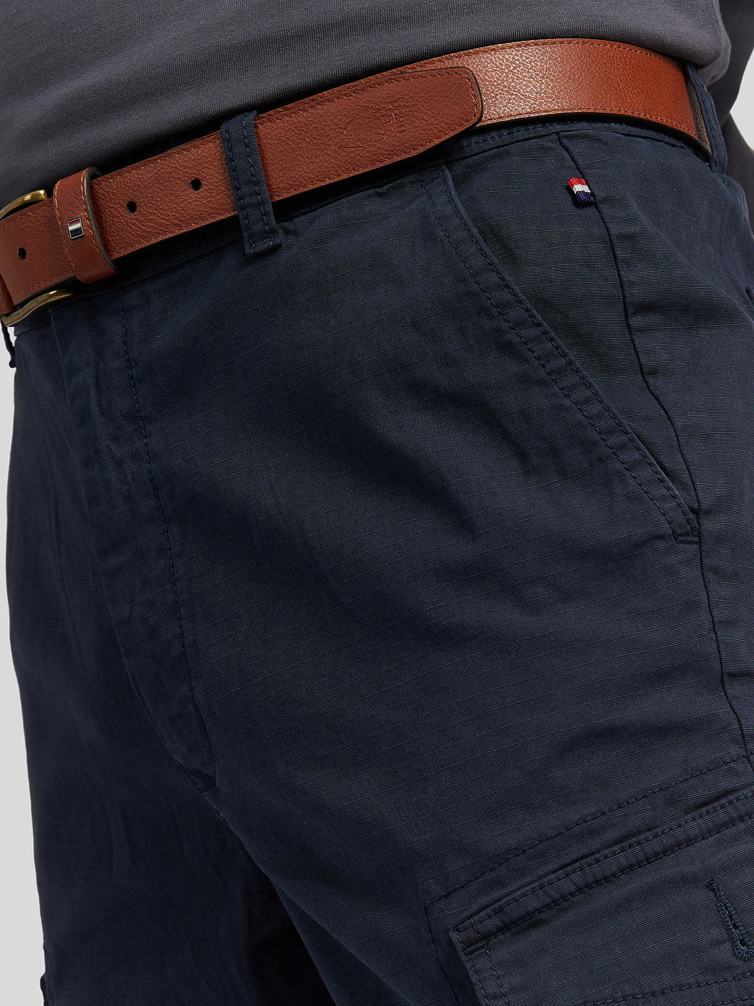 Mens Ripstop Cargo Shorts in Navy Blue