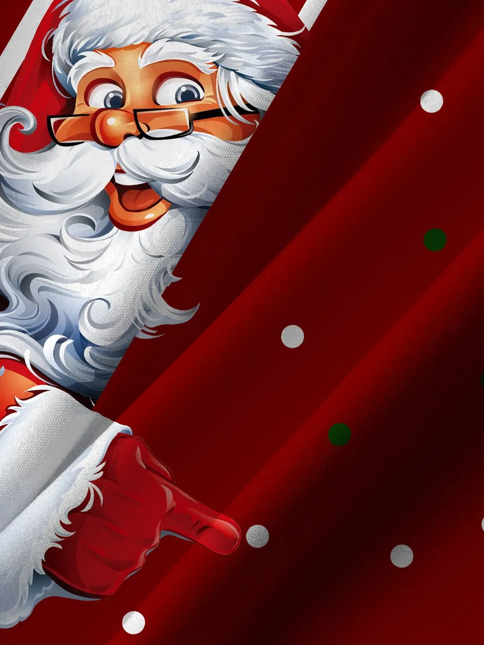 Men's Santa Claus Bowling Casual Short Sleeve Shirt
