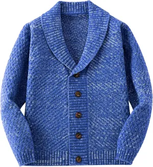 Mens Shawl Collar Cardigan Sweater Cable Knit Button Down Winter Chunky Sweaters Oversize Vintage Long Sleeve Jacket