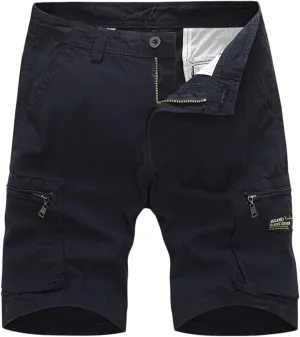 Mens Shorts Cargo Relaxed Fit Cargo Shorts Cotton Work Shorts Multi Pocket Casual Comfort Flex Waistband Shorts