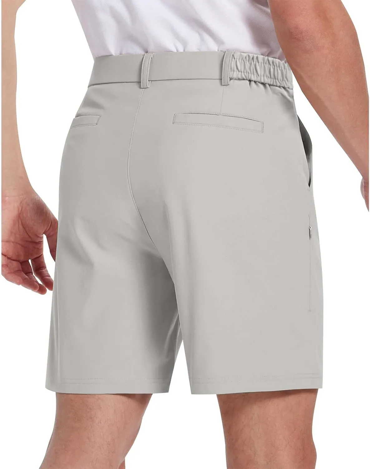 Mens Shorts Casual Bermuda Shorts Classic Fit Golf Athletic Shorts Lightweight Stretch Dress Shorts with Pockets