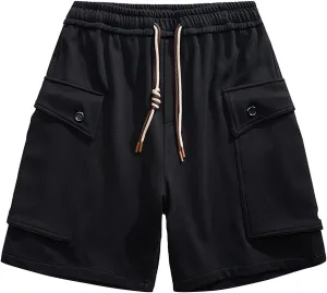 Men's Shorts Casual Cargo Stretch Cargo Shorts Cotton Work Shorts Multi Pocket Casual Comfort Flex Waistband Shorts