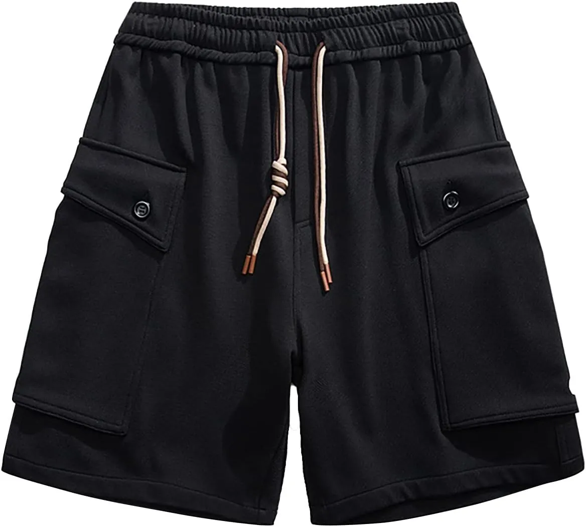 Men's Shorts Casual Cargo Stretch Cargo Shorts Cotton Work Shorts Multi Pocket Casual Comfort Flex Waistband Shorts