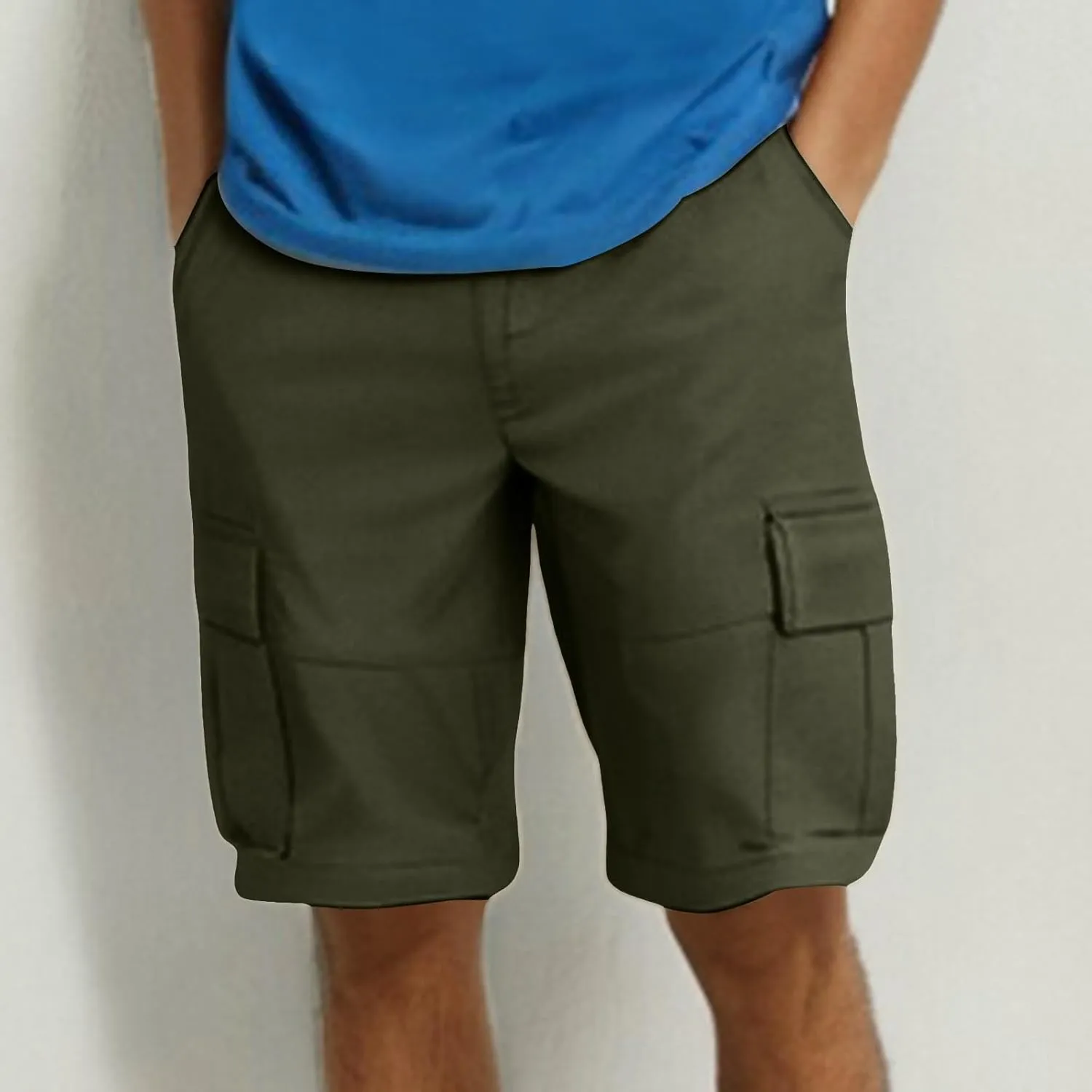 Men's Shorts Summer Beach Shorts Outdoor Hiking Shorts Relaxed Casual Loose Shorts Multi Pocket Cargo Pants