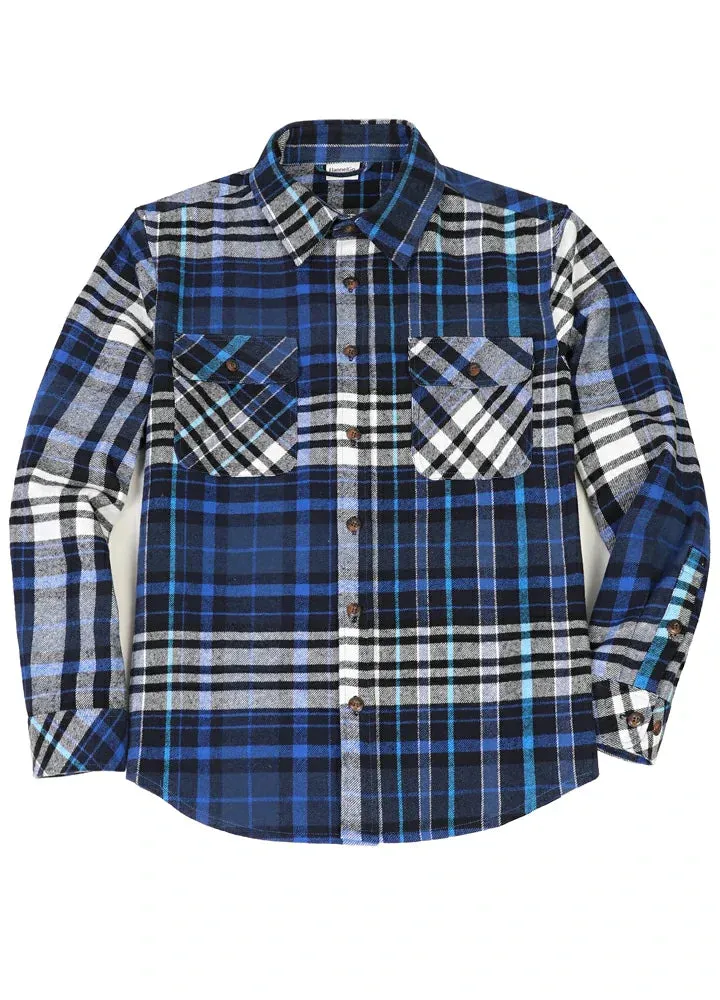 Men's Stalwart Heavyweight Flannel Shirts,10.6oz,Relaxed Fit