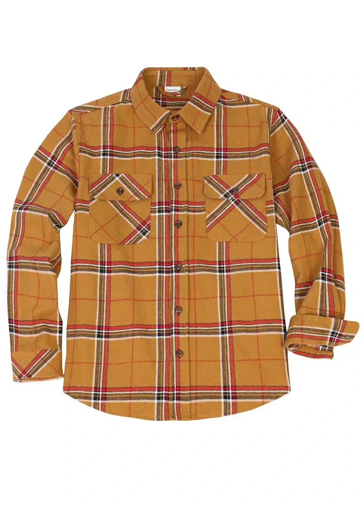 Men's Stalwart Heavyweight Flannel Shirts,10.6oz,Relaxed Fit