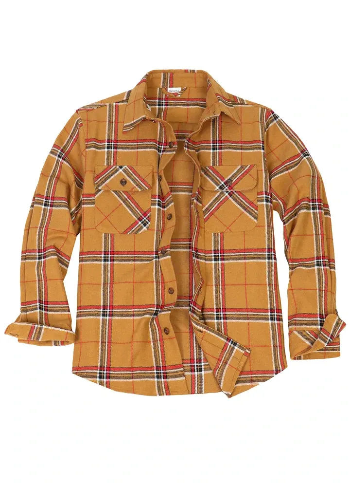 Men's Stalwart Heavyweight Flannel Shirts,10.6oz,Relaxed Fit