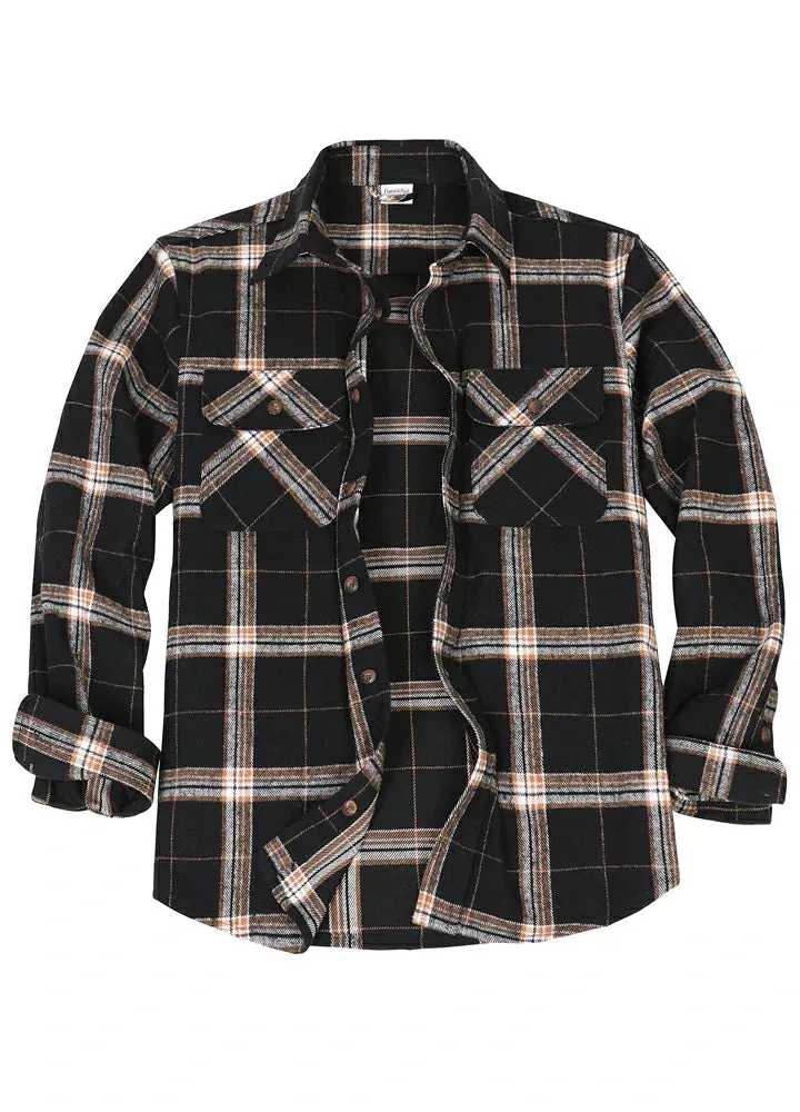 Men's Stalwart Heavyweight Flannel Shirts,10.6oz,Relaxed Fit