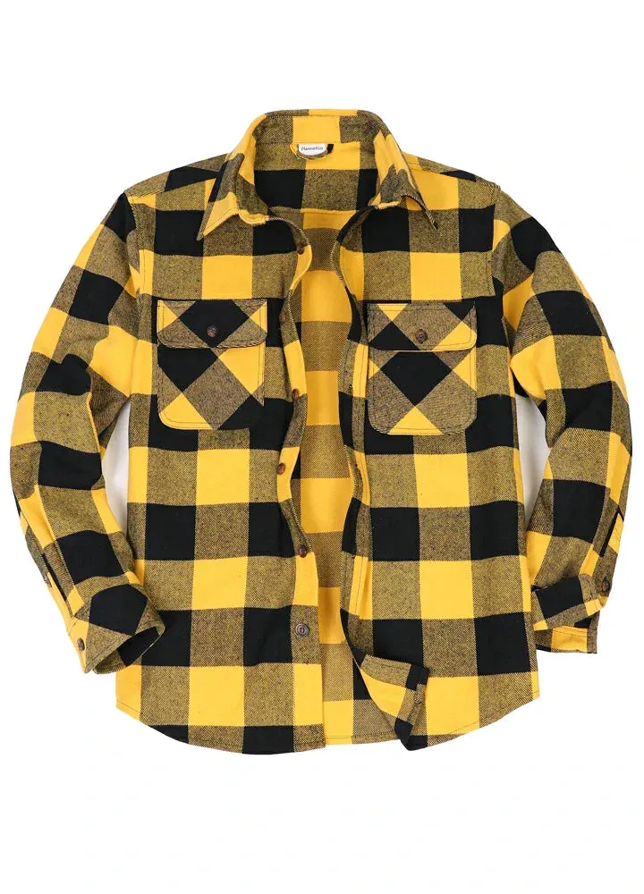 Men's Stalwart Heavyweight Flannel Shirts,10.6oz,Relaxed Fit