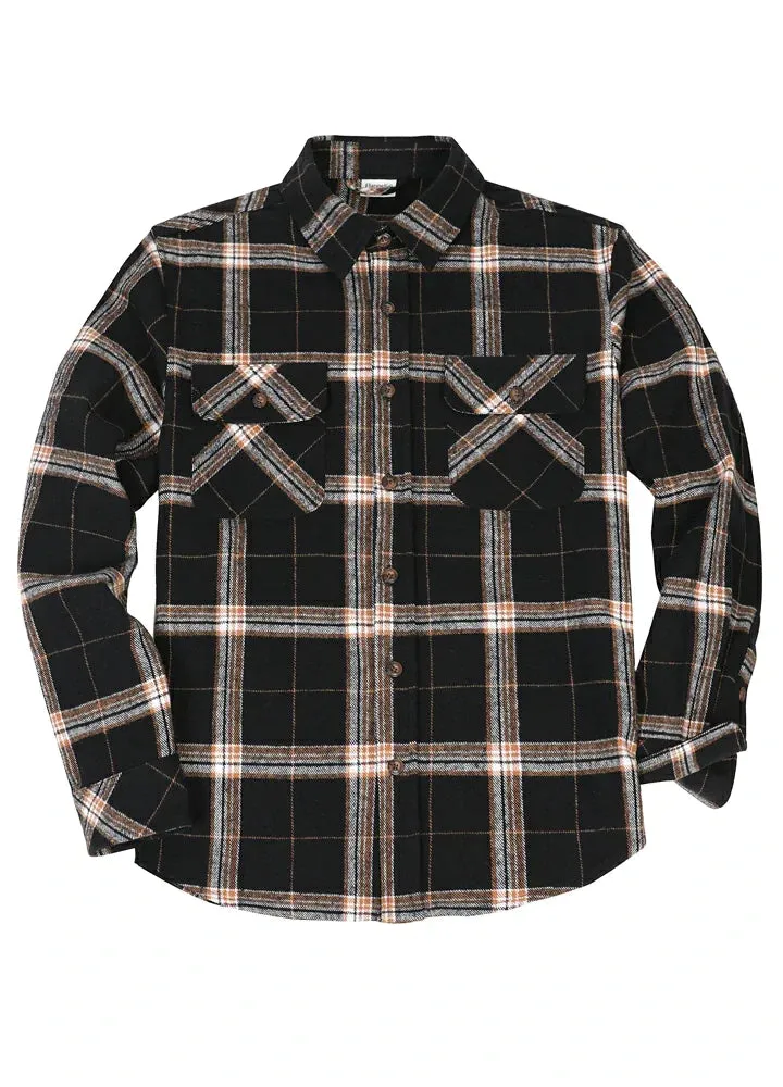 Men's Stalwart Heavyweight Flannel Shirts,10.6oz,Relaxed Fit