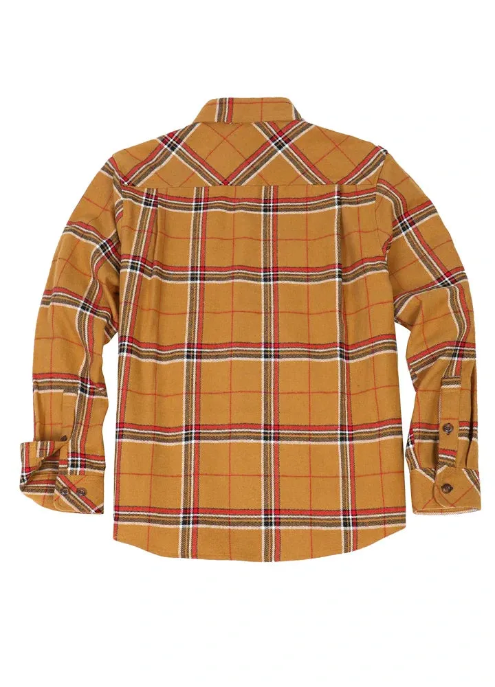 Men's Stalwart Heavyweight Flannel Shirts,10.6oz,Relaxed Fit