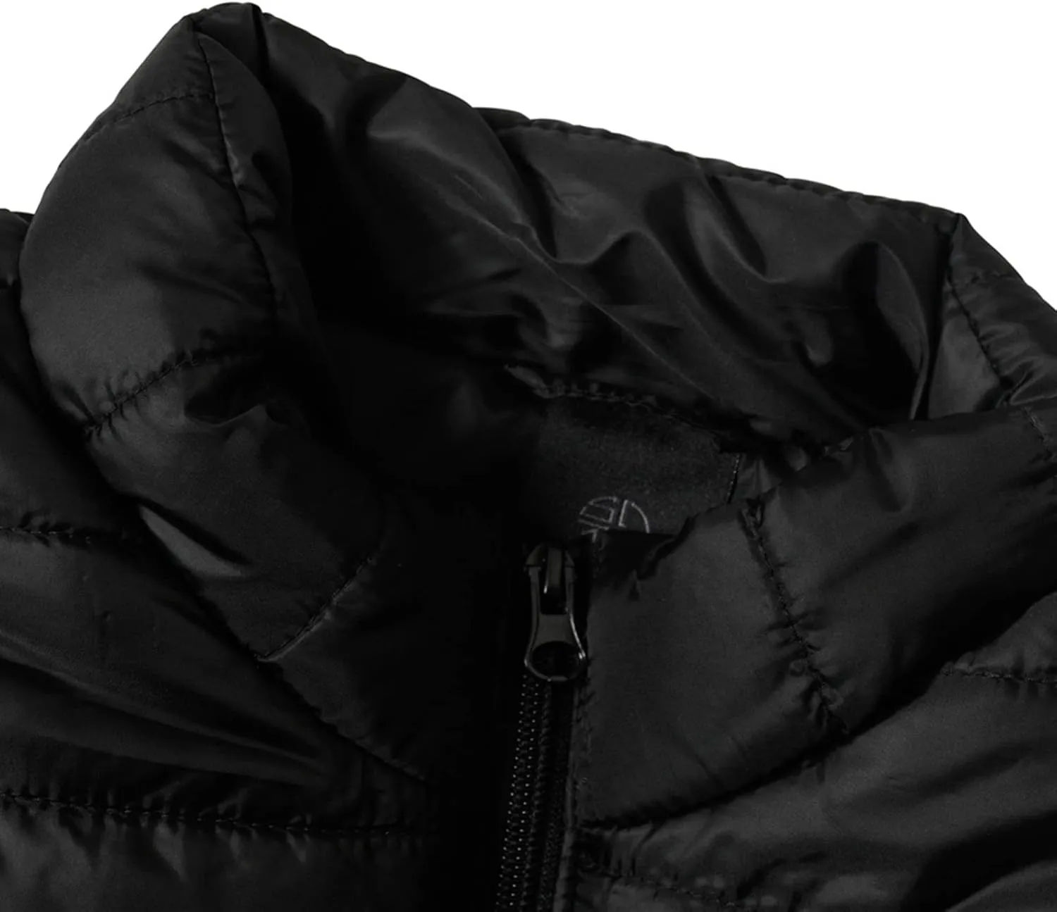 Mens Stand Collar Puffer Jacket Zip Up Quilted Down Jacket Lightweight Padded Insulated Puffer Coats Winter Jackets Outerwear