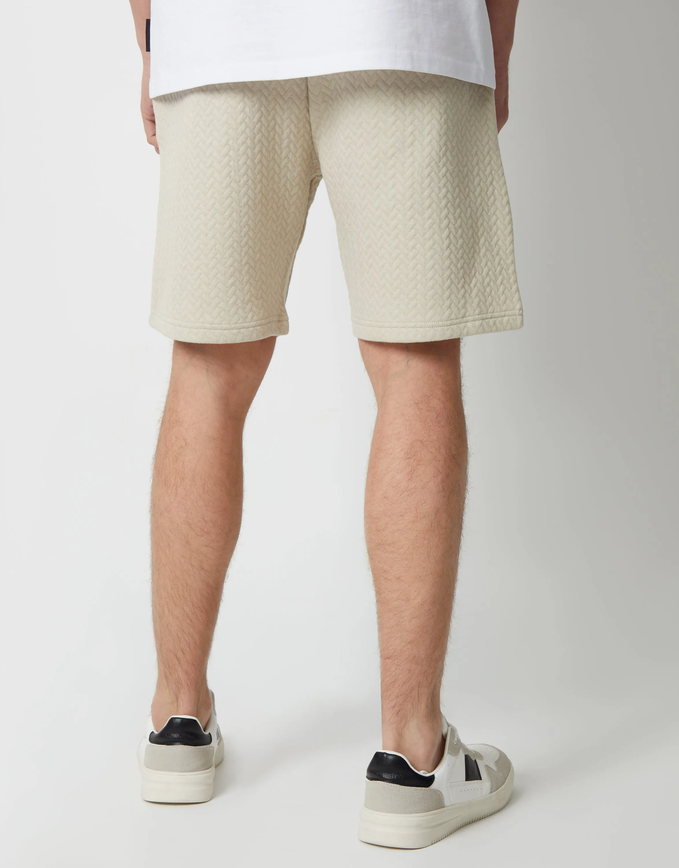 Men's Stone Textured Sweat Shorts
