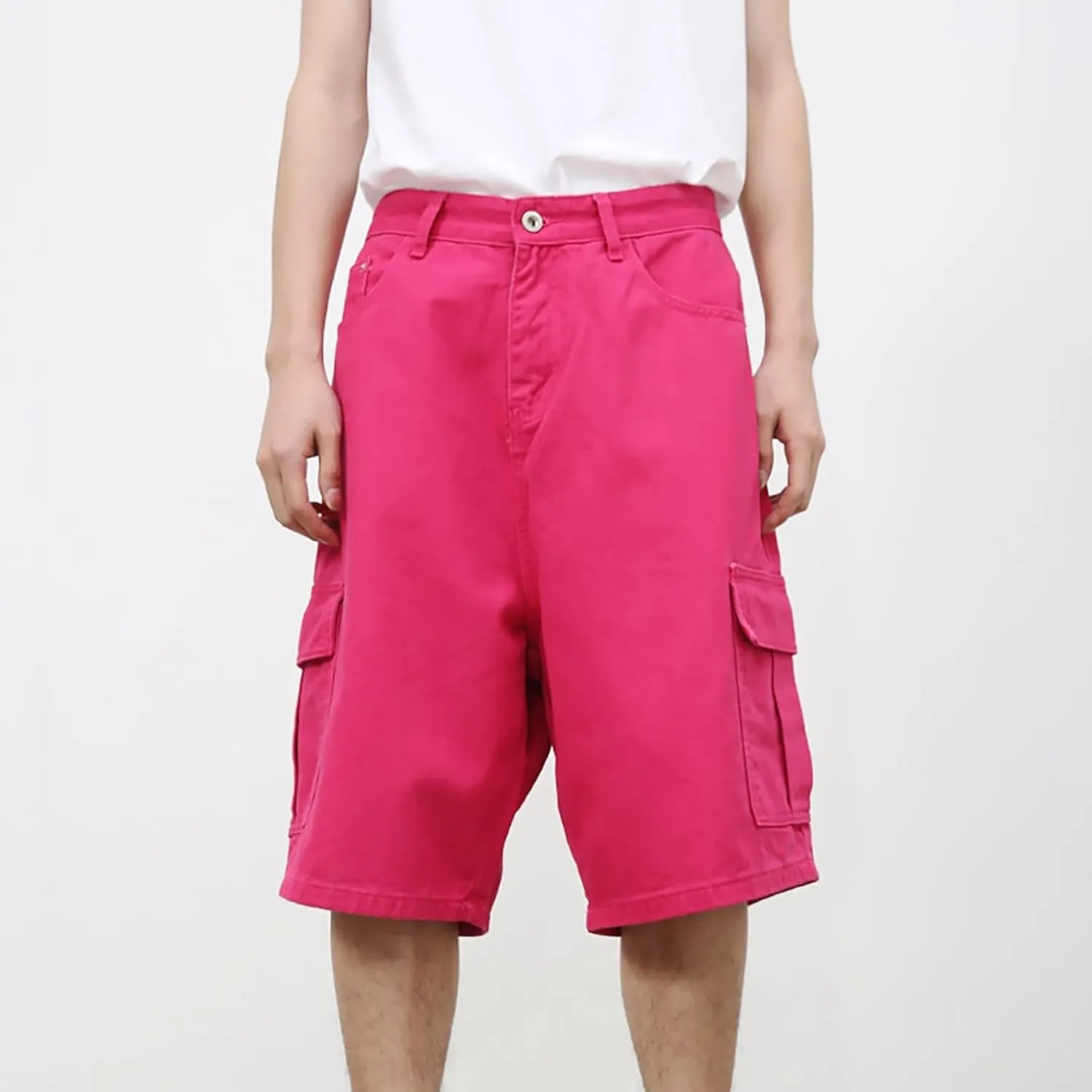 Men's Stretch Waist Cargo Shorts with Multi-Pocket Baggy Work Shorts Lightweight Outdoor Casual Summer Beach Pants for Men