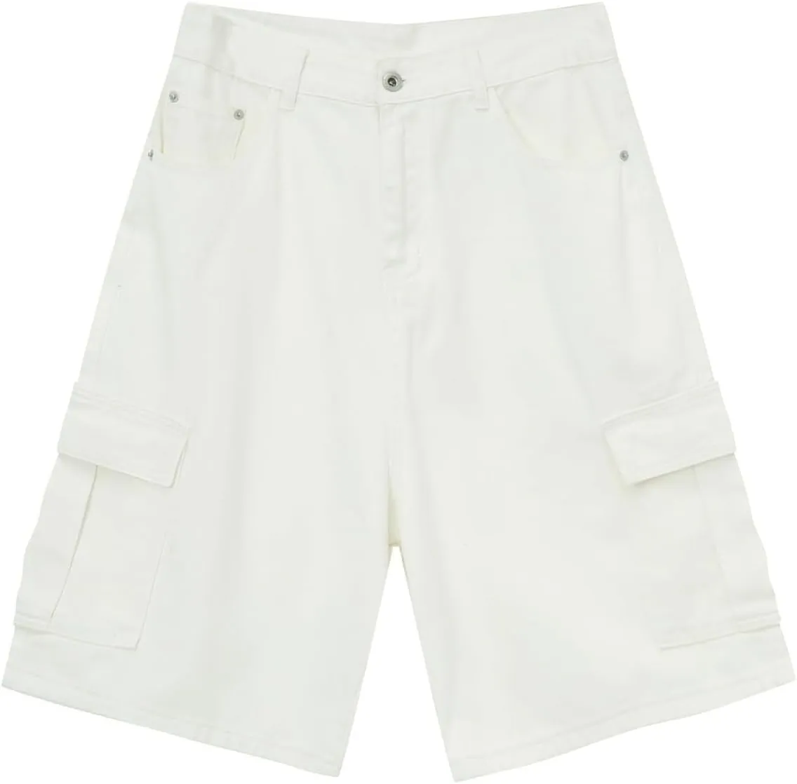 Men's Stretch Waist Cargo Shorts with Multi-Pocket Baggy Work Shorts Lightweight Outdoor Casual Summer Beach Pants for Men
