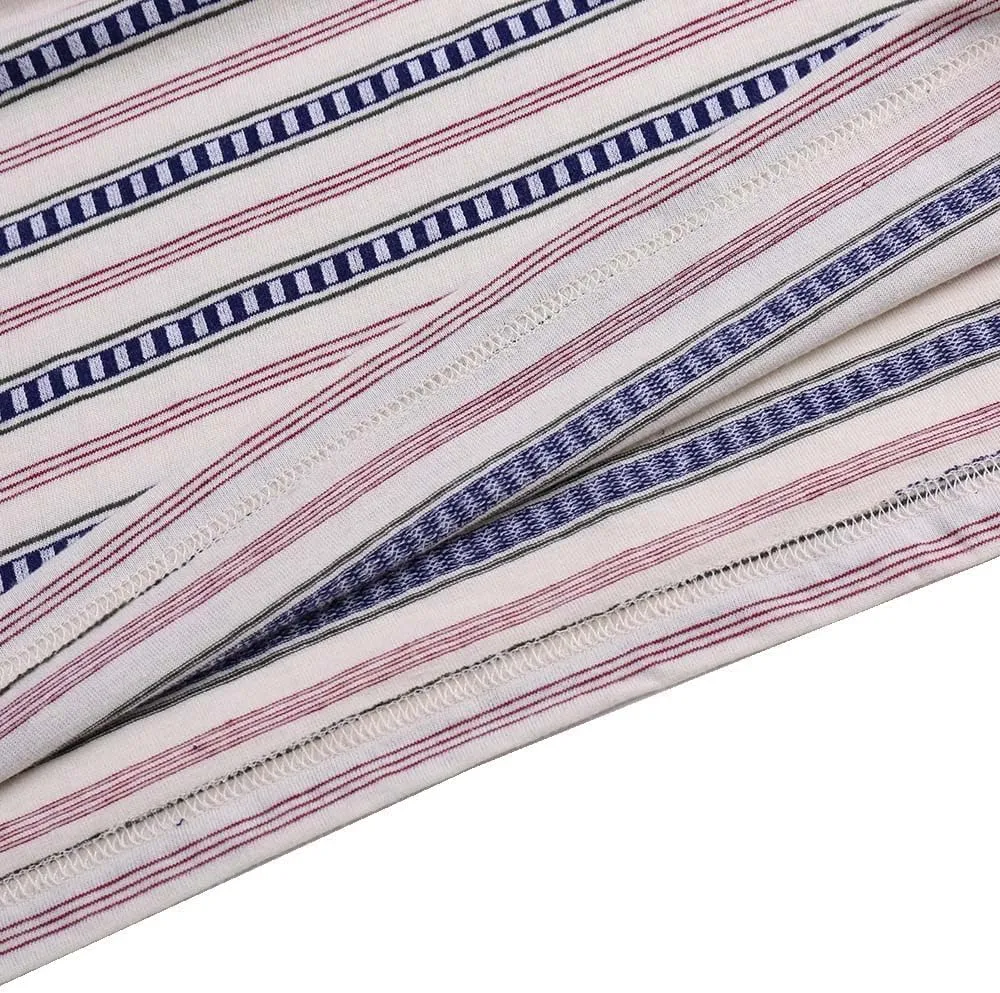 Men's Striped T-Shirt Collection - Casual & Comfortable Cotton Tees, Variety of Colors
