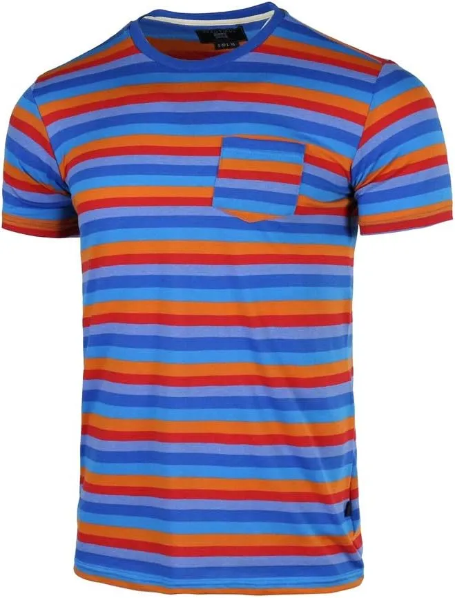 Men's Striped T-Shirt Collection - Casual & Comfortable Cotton Tees, Variety of Colors