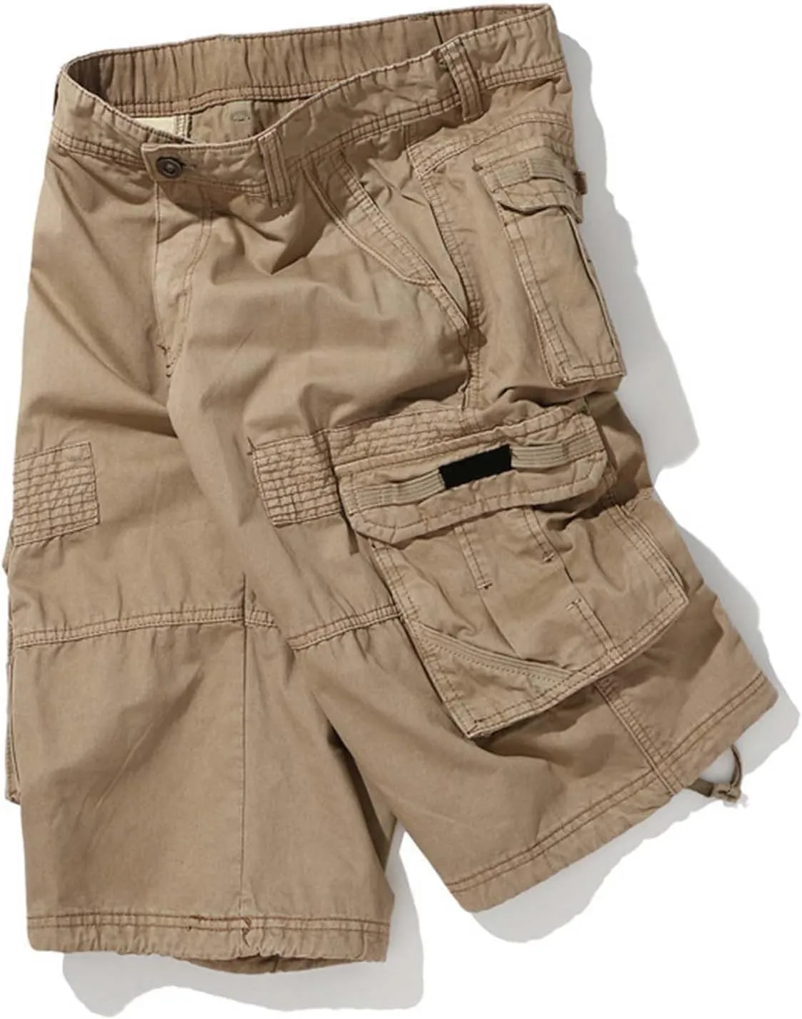 Mens Summer Cargo Shorts Loose Fit Lightweight Outdoor Work Shorts with Multi Pockets Classic Premium Twill Hiking Shorts