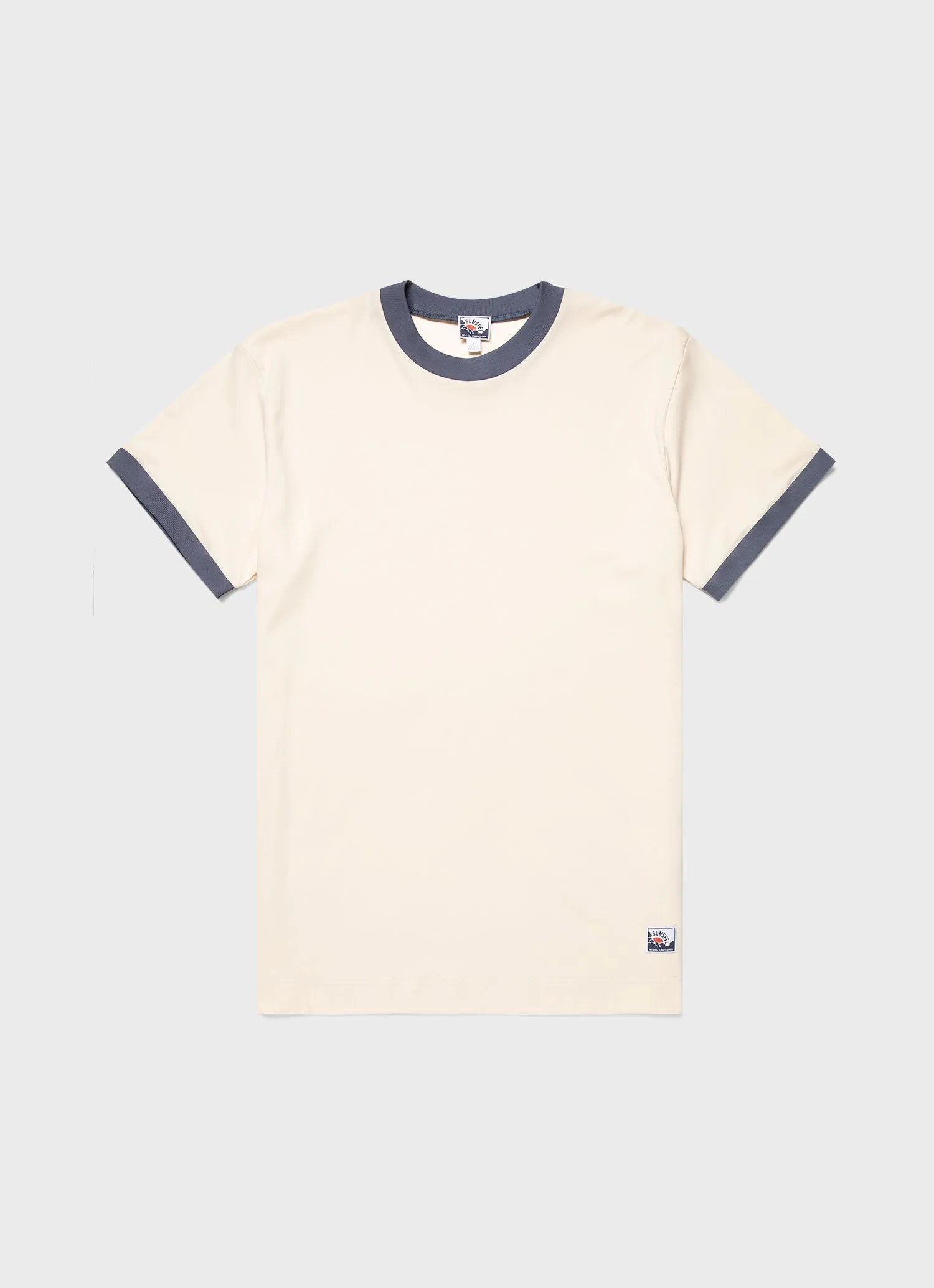 Men's Sunspel x Nigel Cabourn Carbon Brushed T-shirt in Undyed