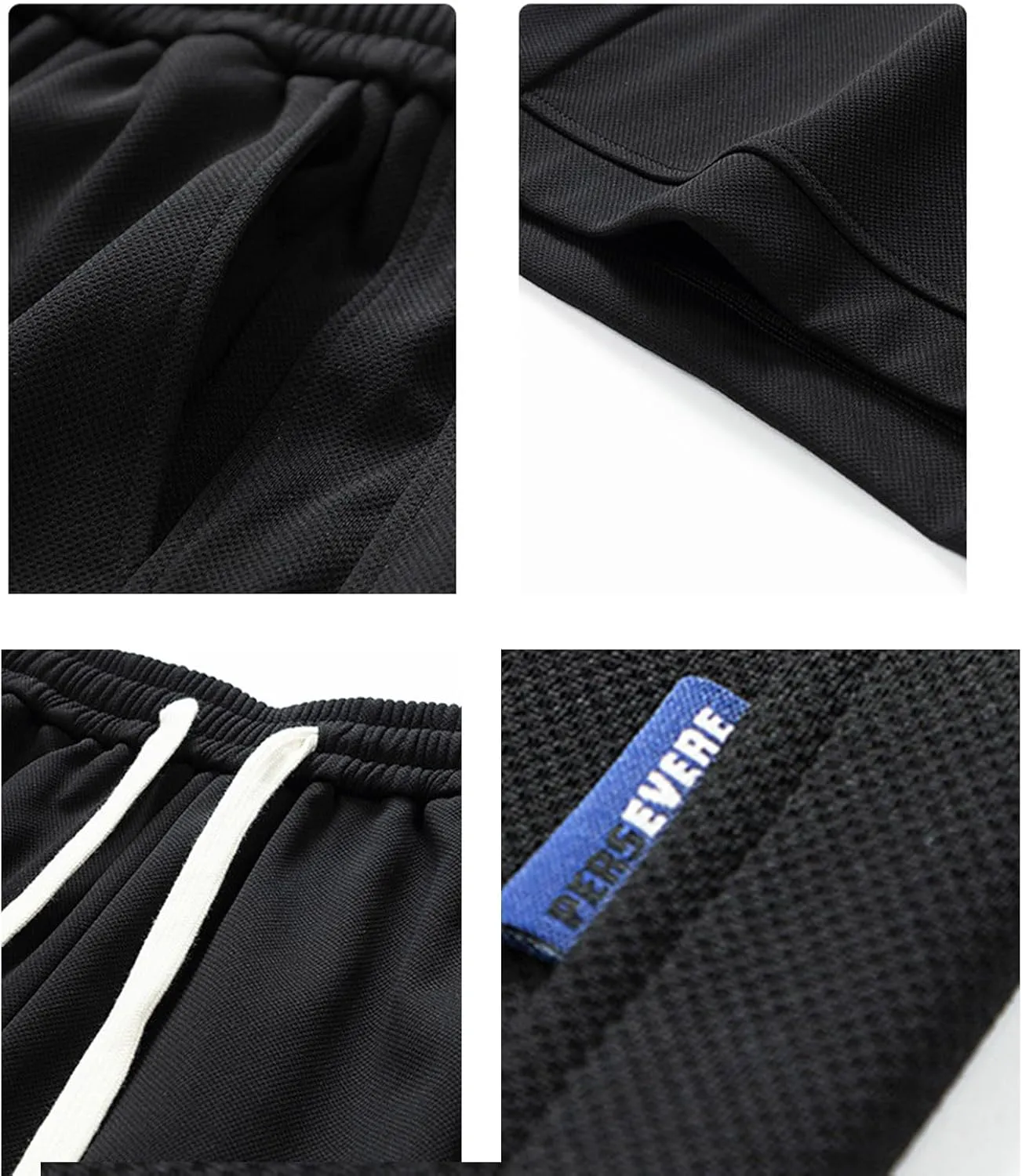 Men's Sweat Shorts 7 Inch Inseam Cotton Summer Beach Shorts Elastic Waist Casual Workout Athletic Shorts