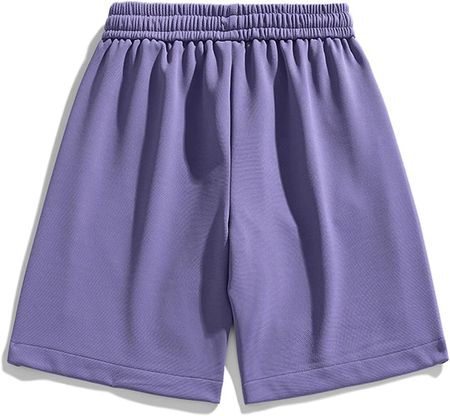 Men's Sweat Shorts 7 Inch Inseam Cotton Summer Beach Shorts Elastic Waist Casual Workout Athletic Shorts