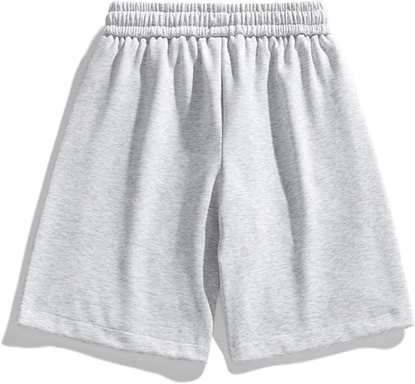 Men's Sweat Shorts 7 Inch Inseam Cotton Summer Beach Shorts Elastic Waist Casual Workout Athletic Shorts