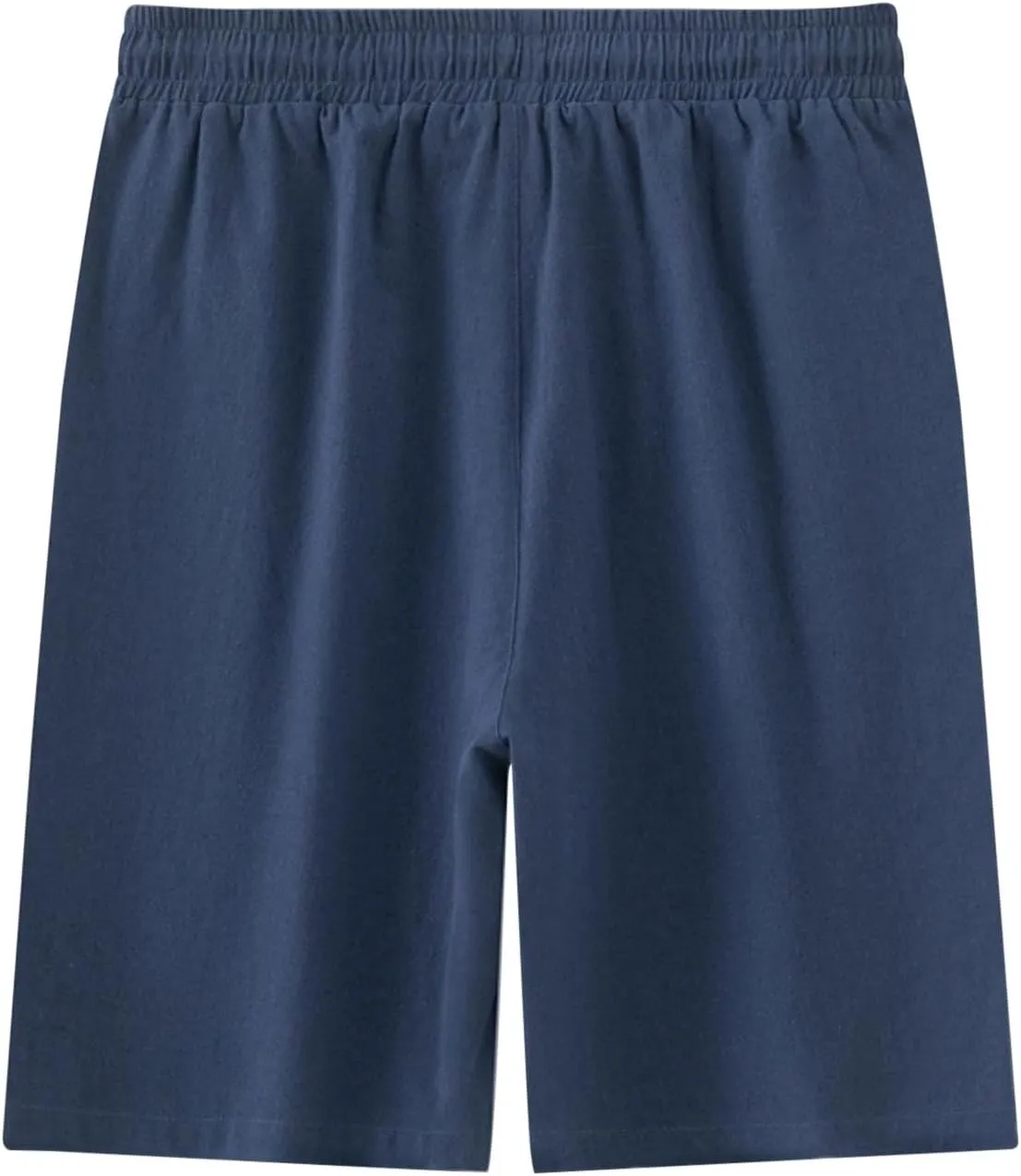 Mens Sweat Shorts 7" above Knee Workout Gym Shorts Lounge Shorts with Zipper Pockets