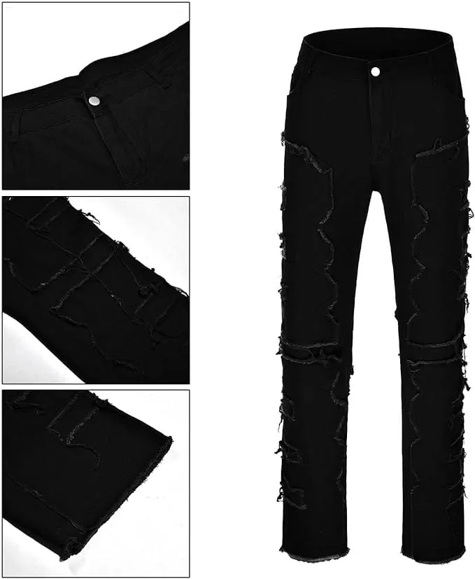 Men's Tassel Crafted Flared Jeans