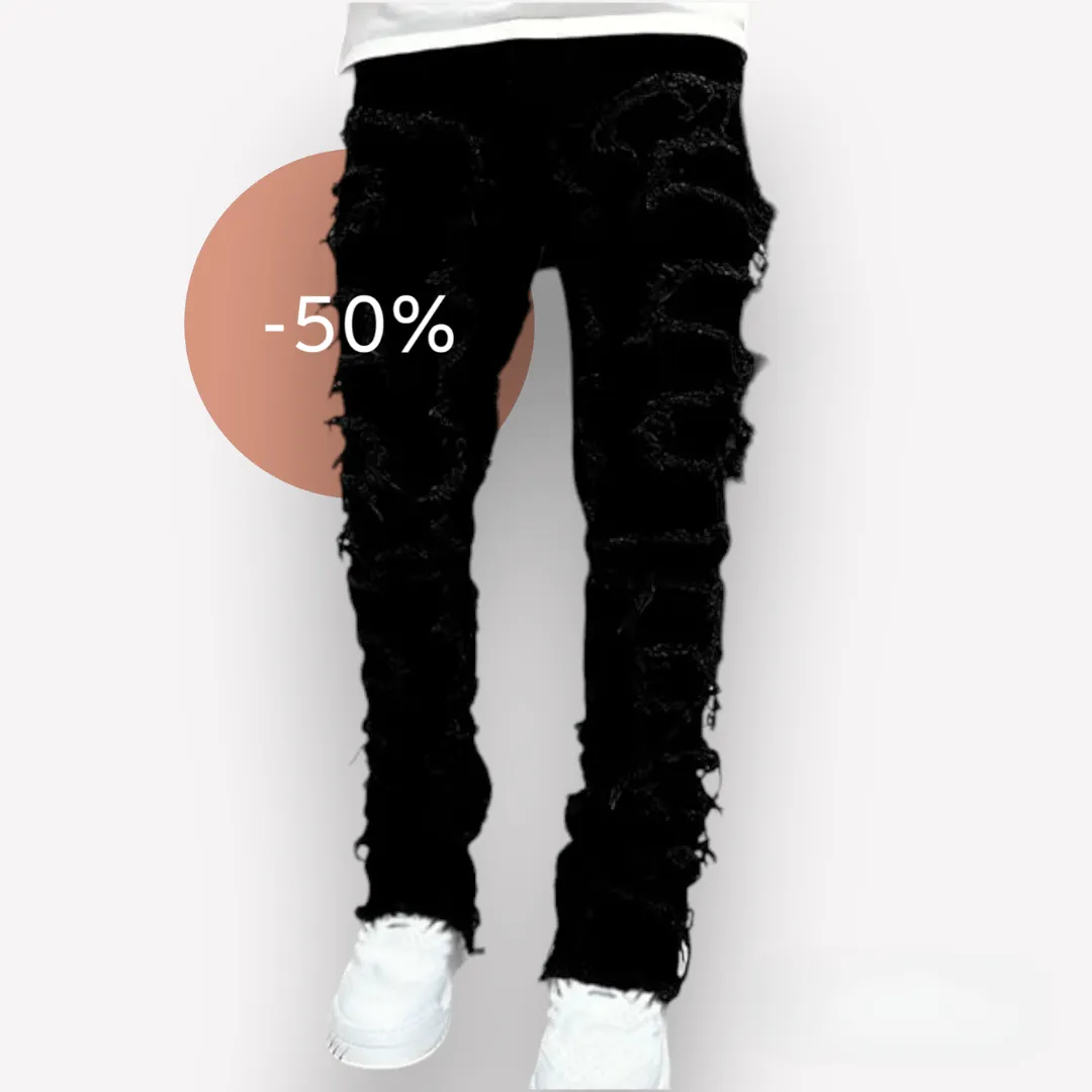 Men's Tassel Crafted Flared Jeans