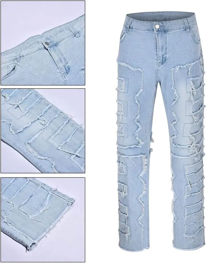 Men's Tassel Crafted Flared Jeans