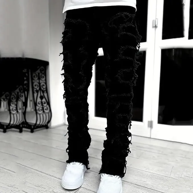 Men's Tassel Crafted Flared Jeans