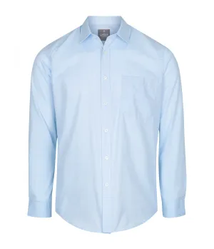 Men's Textured Mini Check Long Sleeve Shirt - 1295L
