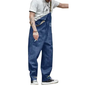 Men's Vintage Denim Overalls 46127864Y