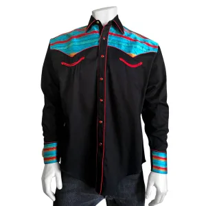 Men's Vintage Western Shirt Collection: Rockmount Serape Two Tone