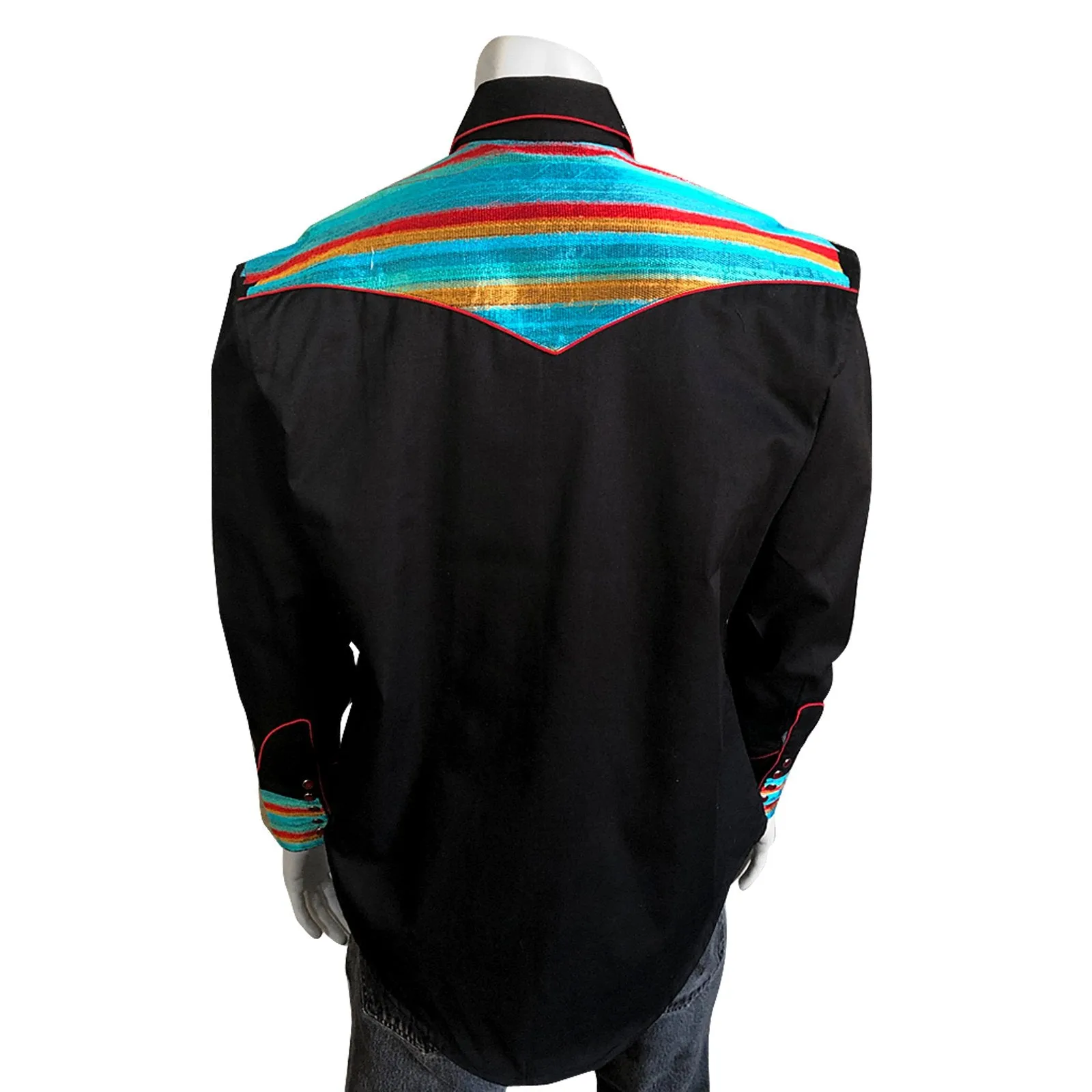 Men's Vintage Western Shirt Collection: Rockmount Serape Two Tone