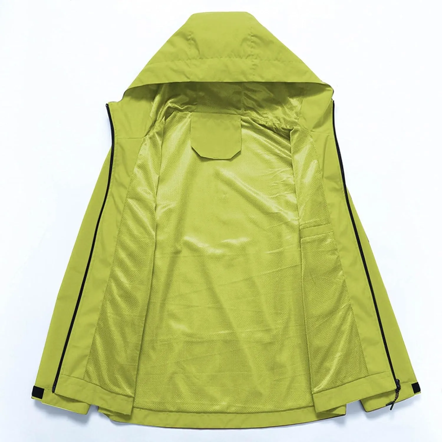 Mens Waterproof Jackets Lightweight Rain Jacket Windbreaker with Hood Rain Coat Suit Plus Size Raincoats for Hiking