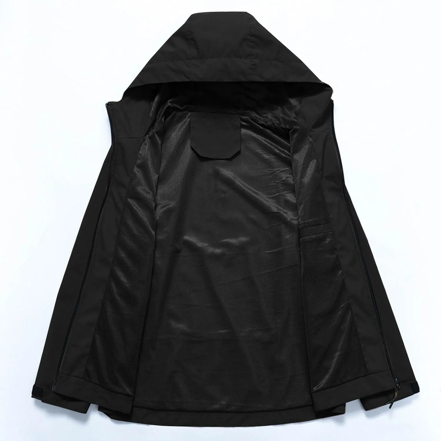 Mens Waterproof Jackets Lightweight Rain Jacket Windbreaker with Hood Rain Coat Suit Plus Size Raincoats for Hiking
